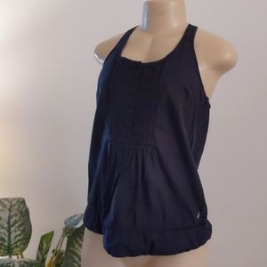 Jack Wills Black Cotton Racerback Top